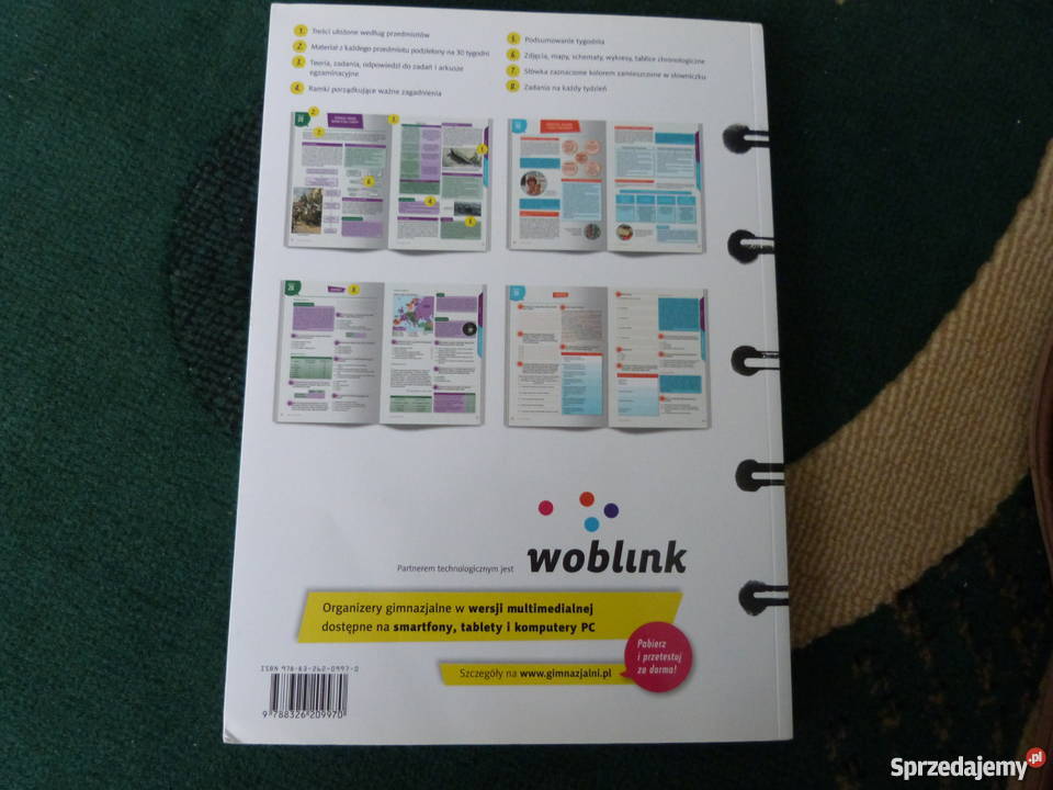 Organizer gimnazjalny historiawos 2013 Warszawa sprzedam