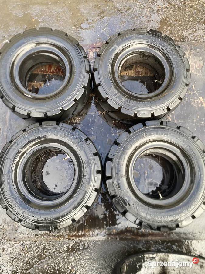 4 Opony Michelin 18x7R8 2 Continental 18x7R8 Do maszyn budowlanych Karsin