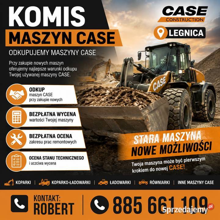 Koparko ładowarka CASE odkup Legnica