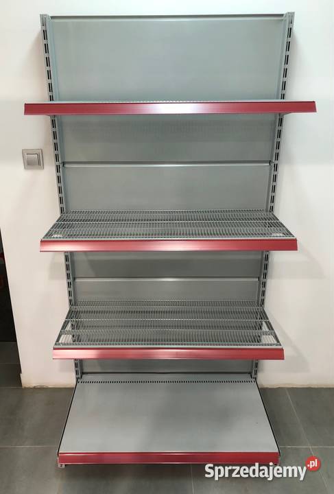 Regał sklepowy metalowy przyścienny siatkowy mazowieckie Ostrołęka sprzedam
