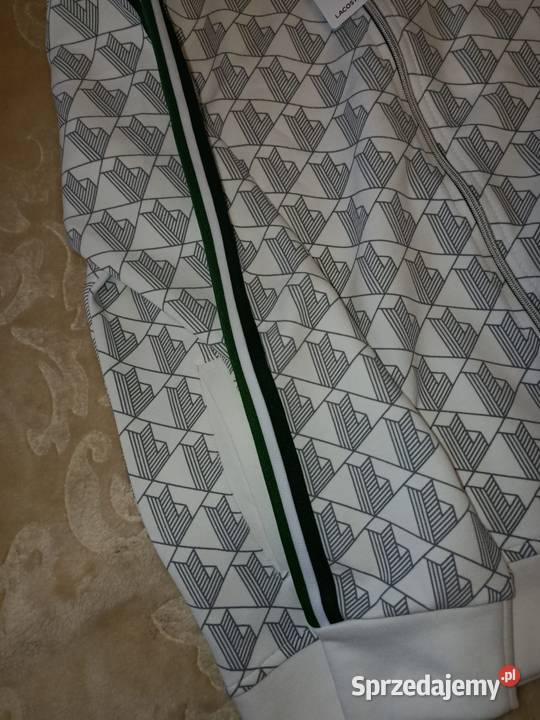 Komplet dresowy Lacoste Monogram kolor biały Pozostałe podlaskie