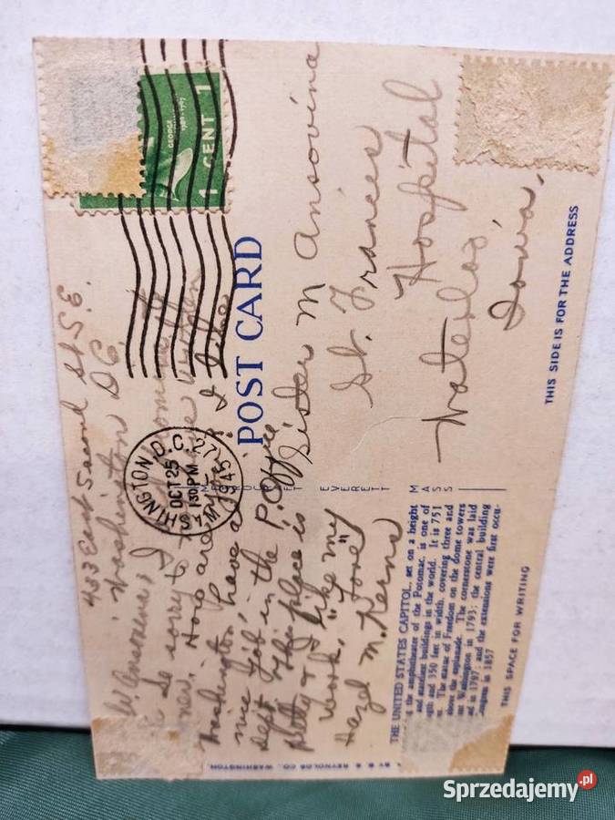 Pocztówka widokówka Kapitol Stanów Zjednoczonych Głuchołazy