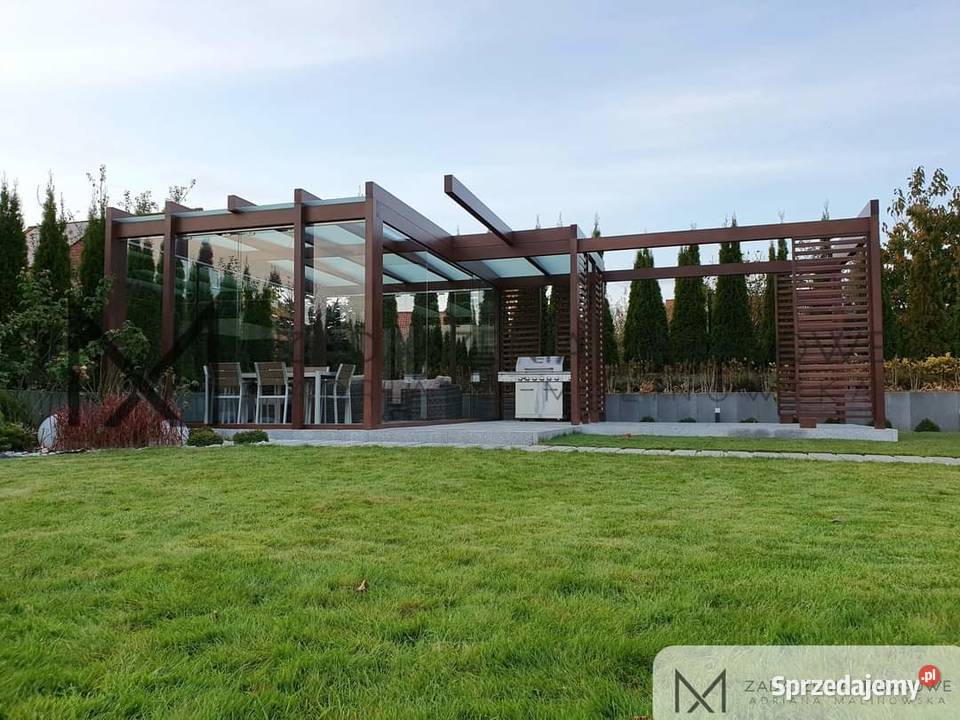 Zadaszenia tarasowe Nowoczesna altana Szklany