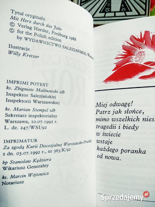 Z sercem Antykwaryczne książki religijne mazowieckie Warszawa sprzedam