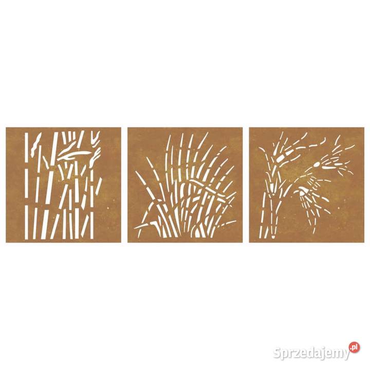 vidaXL Ogrodowa dekoracja ścienna 3 cz 55x55 Warszawa