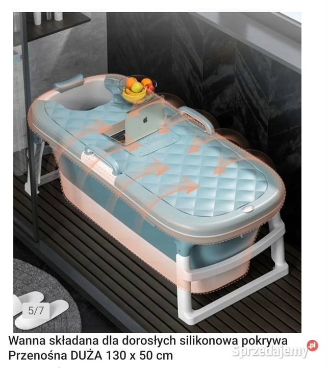 Wanna przenośna dorosłych 130x50 Konin
