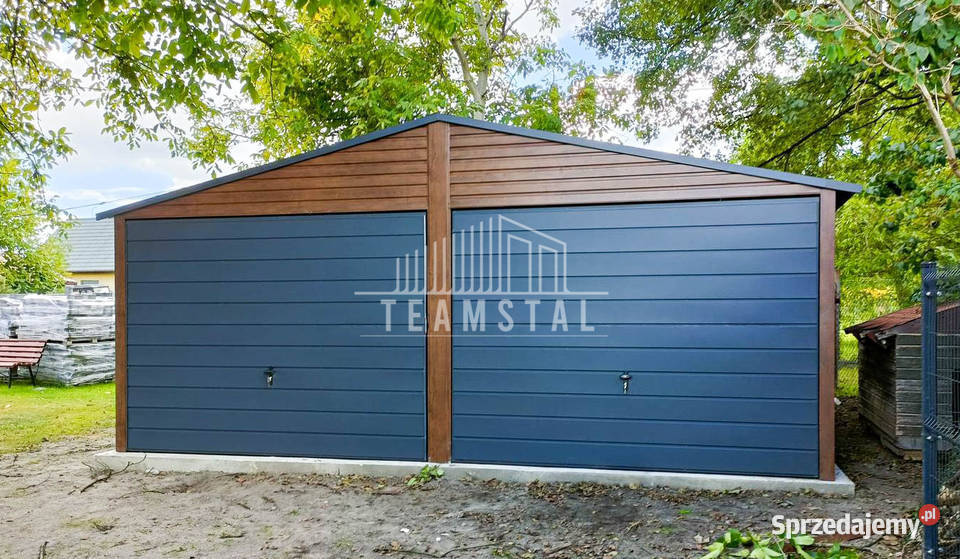 GARAŻ BLASZANY 6m x 55m dwuspad 2x Brama okno 383zł/m2 Sprzedaż Sprzedaż