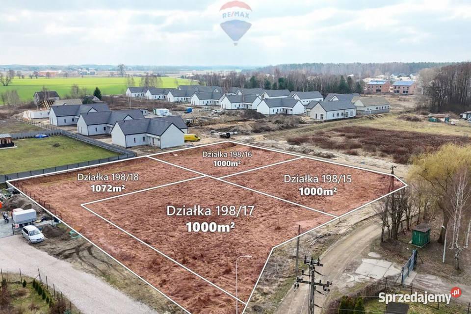 Działka 1000 m MPZP Kajetany gm Nadarzyn