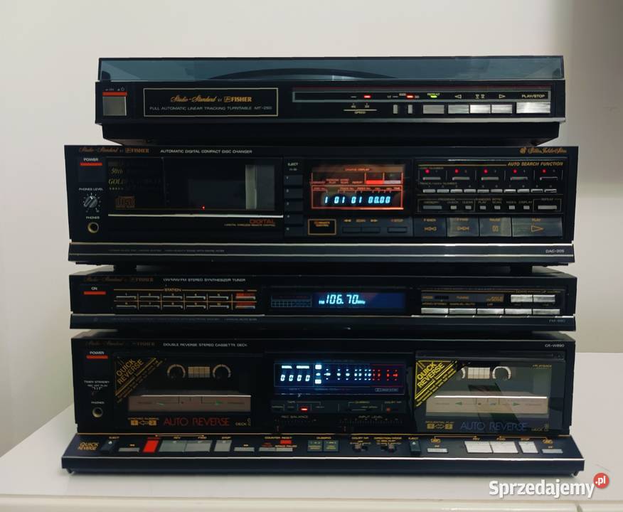 Wieża Vintage Fisher CRE890 FM890 DAC205 MT250 Wieże i miniwieże