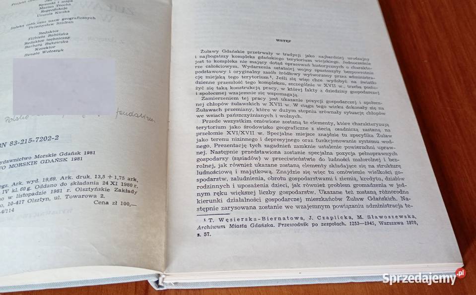 Żuławy Gdańskie w XVII wieku studium z dziejów Książki i Podręczniki pomorskie