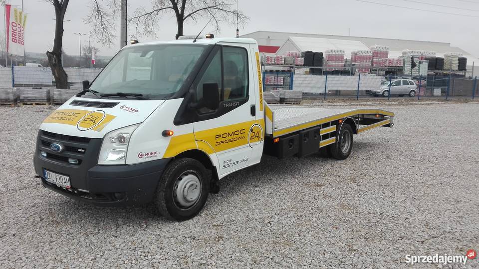 Ford transit autolaweta pomoc drogowa najazd Rawa Mazowiecka