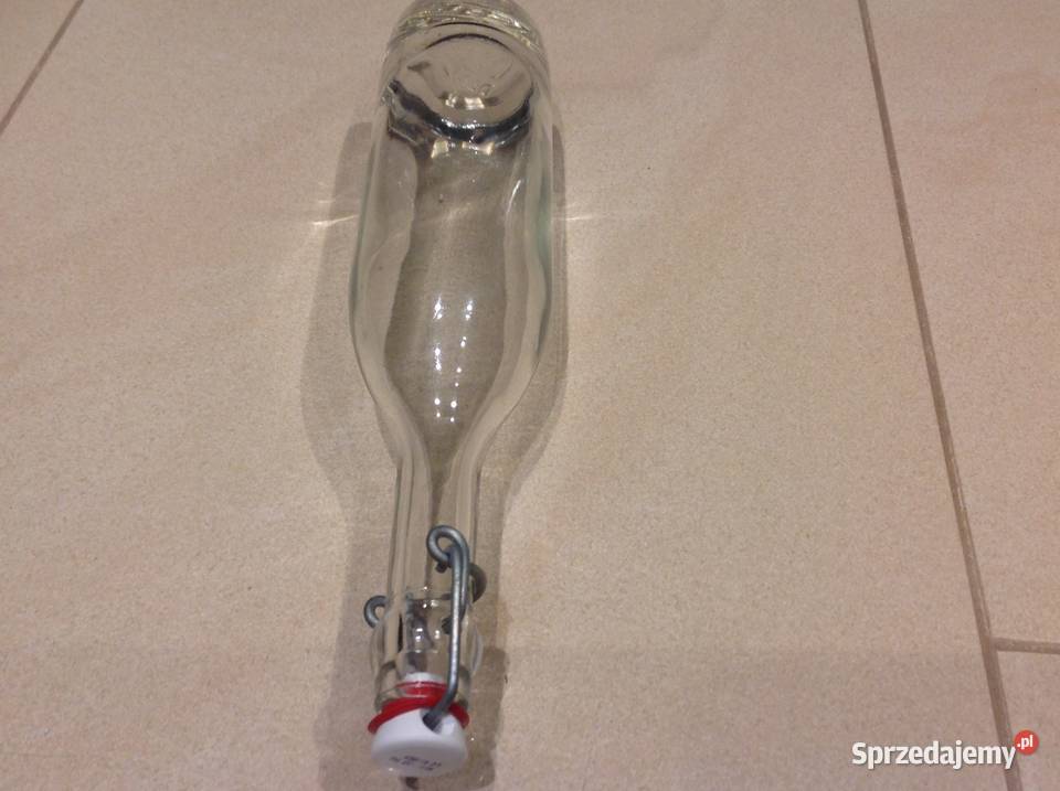 Stara Butelka Szklana KEFLA DEPOSE z Ceramicznym Nowa Sól