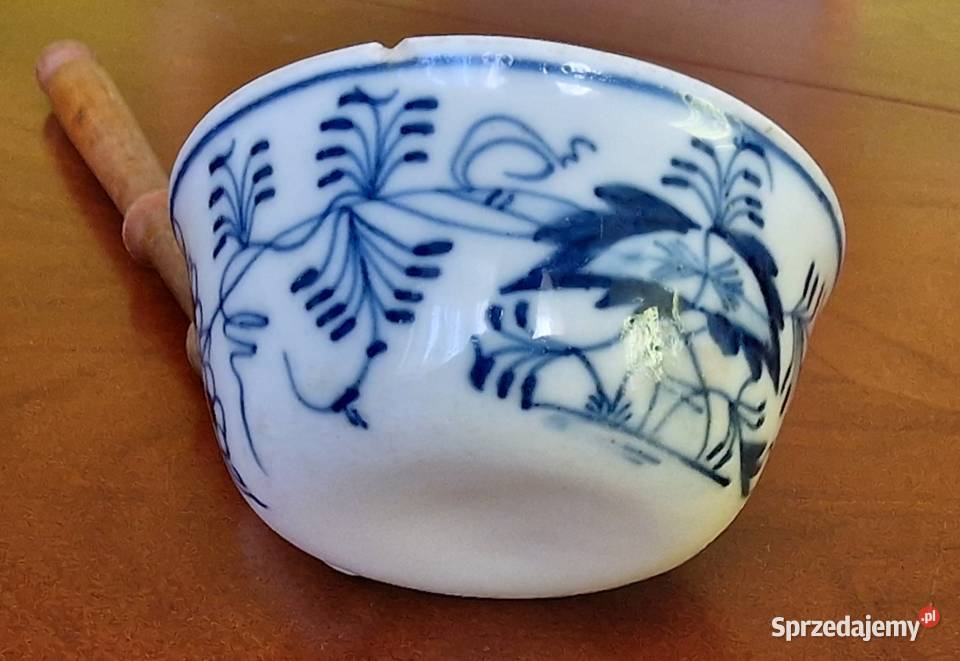 Nabierka Porcelanowa Wzór Kobaltowy Drewniana wielkopolskie Poznań sprzedam