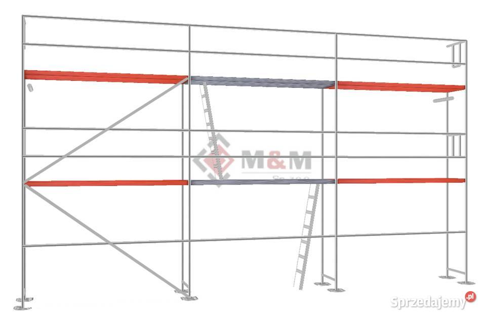 Rusztowanie elewacyjne 9x6m Podesty drewniane 3m Stare Siołkowice