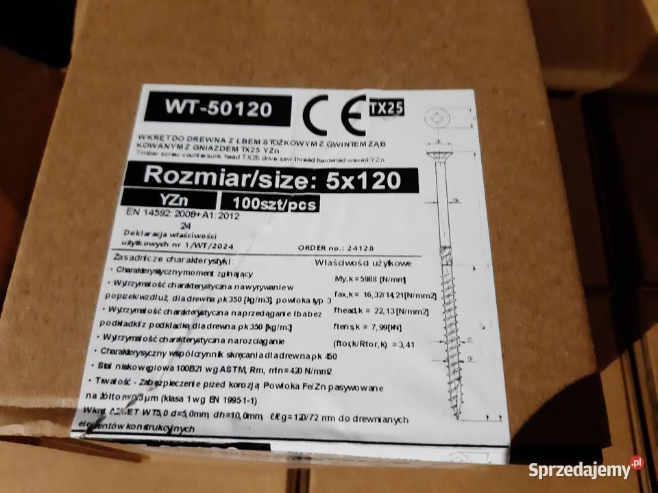 Wkręty 5x120 YZn 700 gwoździe mazowieckie Płońsk