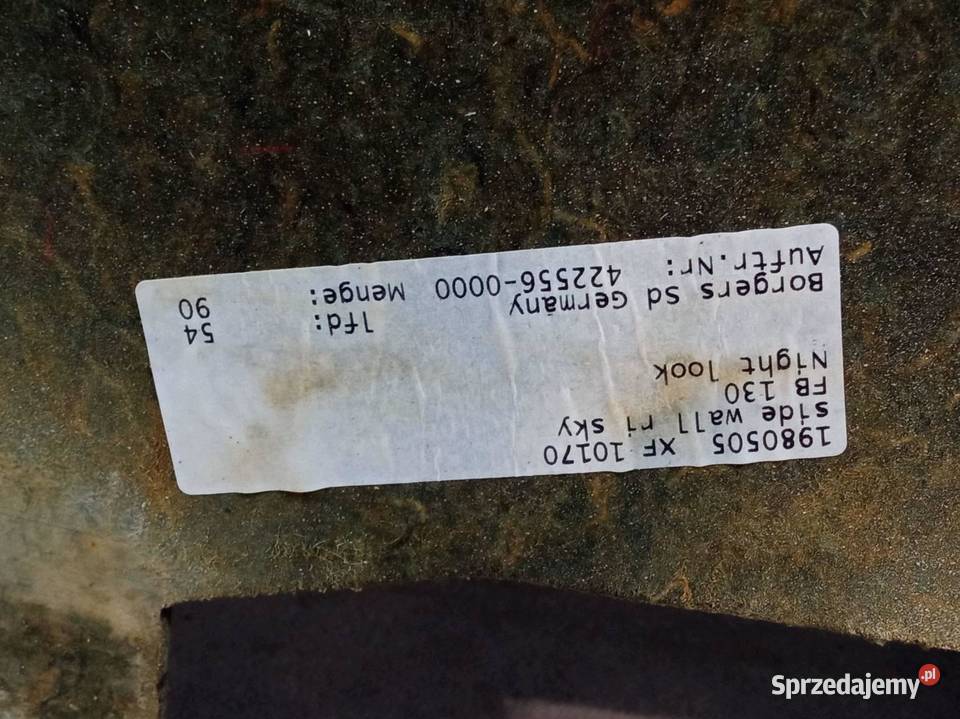 TAPICERKA BOCZEK BOCZNA KABINY PRAWA DAF XF świętokrzyskie