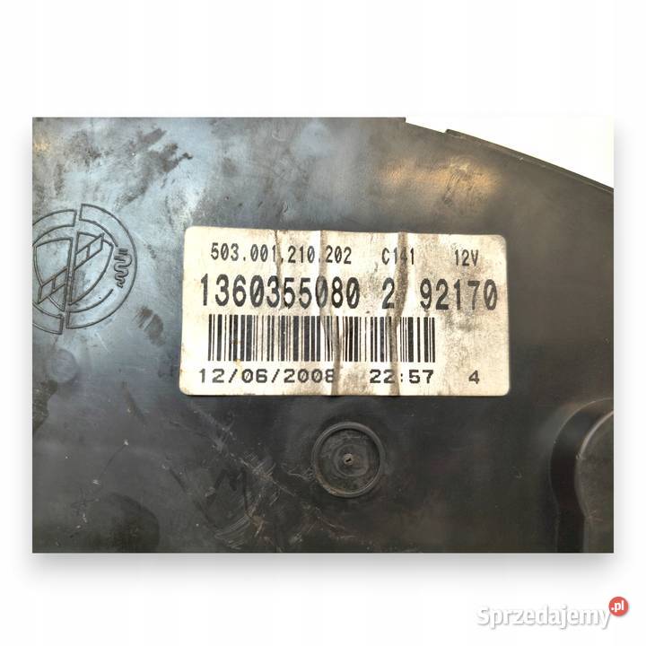 LICZNIK ZEGARY 1360355080 Fiat Ducato Boxer lubelskie Chełm