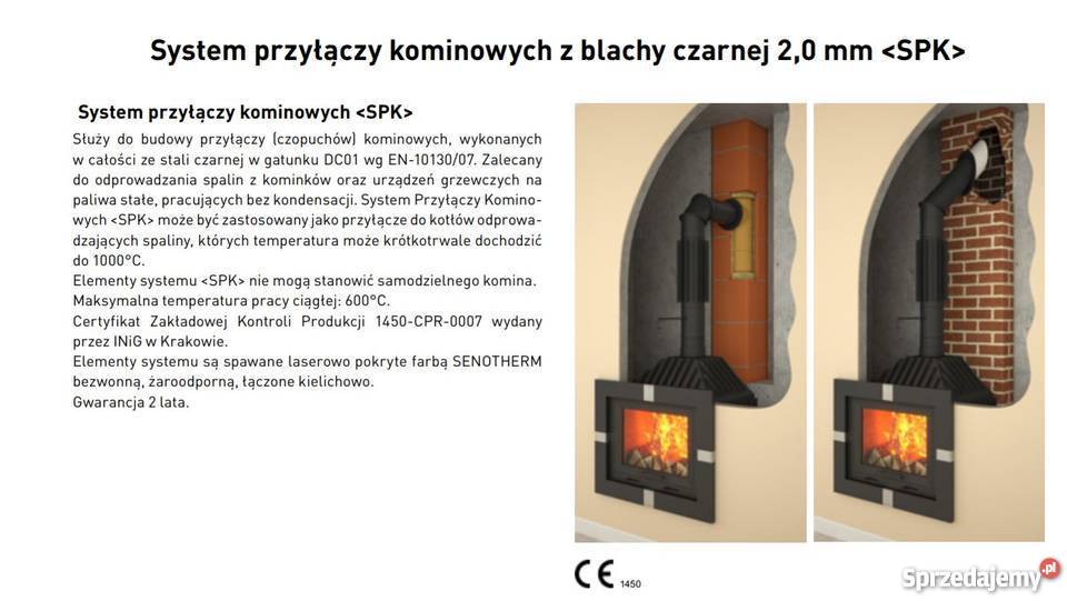 RURA SPALINOWA czarna fi 160500 mm DARCO Piece i kominki Budownictwo i akcesoria Rabka-Zdrój