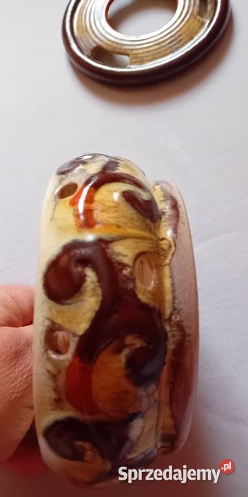 Ceramiczny podgrzewacz Grafenroda sygnatura z Porcelana i szkło Porcelana i szkło wielkopolskie Koźminek