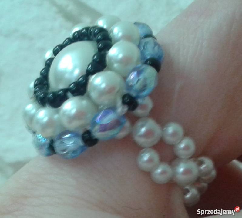 pierścionki plecione z koralików MODNE W TYM śląskie Katowice