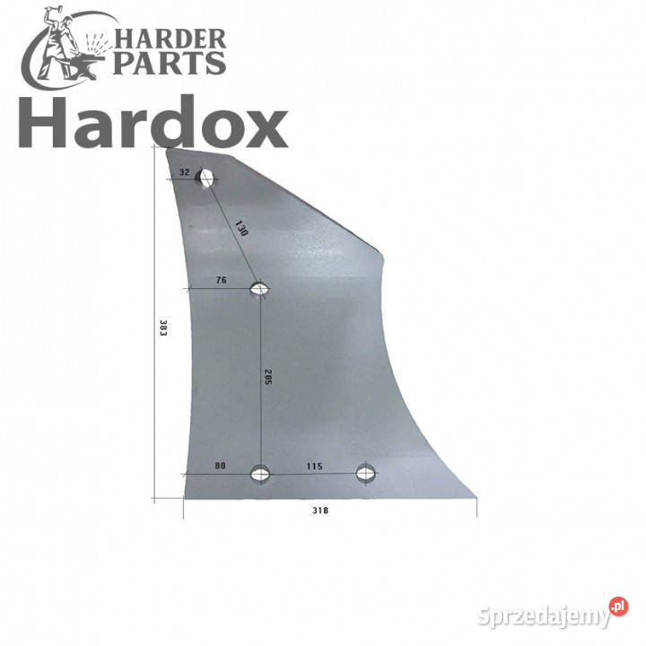 Pierś HARDOX 90060332P części do pługa SKJOLD nieuszkodzony Suwałki