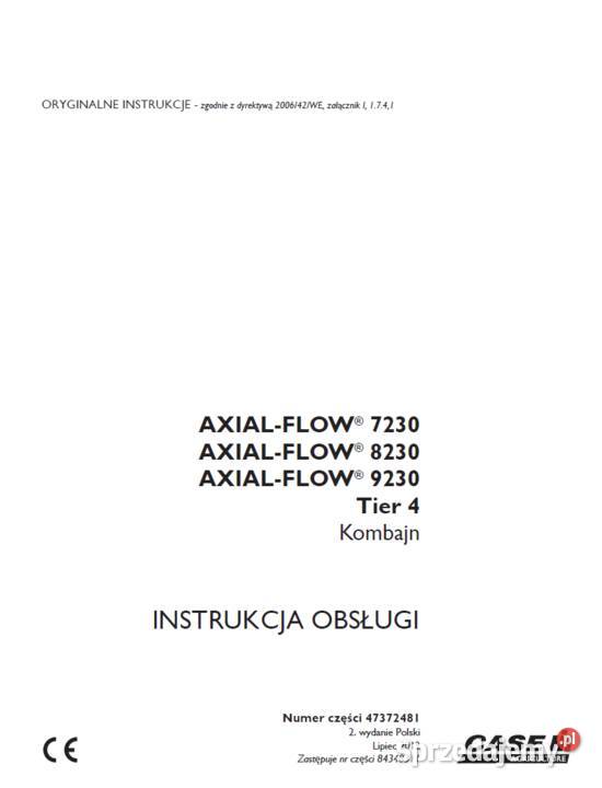 Kombajn CASE AXIAL FLOW 723082309230 tier4 Gdańsk