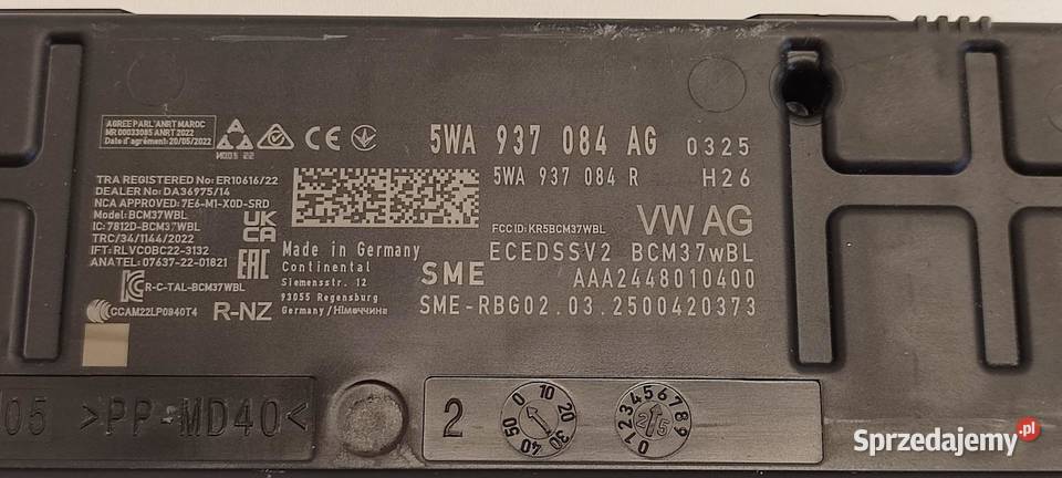 VW TAYRON MODUŁ KOMFORTU 5WA937084AG sprzedam