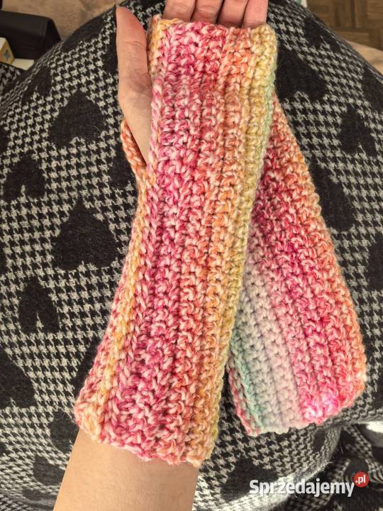 Mitenki rękawiczki bez palców handmade damskie Dla kobiet Wrocław