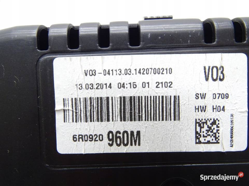LICZNIK ZEGARY ZEGAR VW POLO V 6R 12 TSI 12V