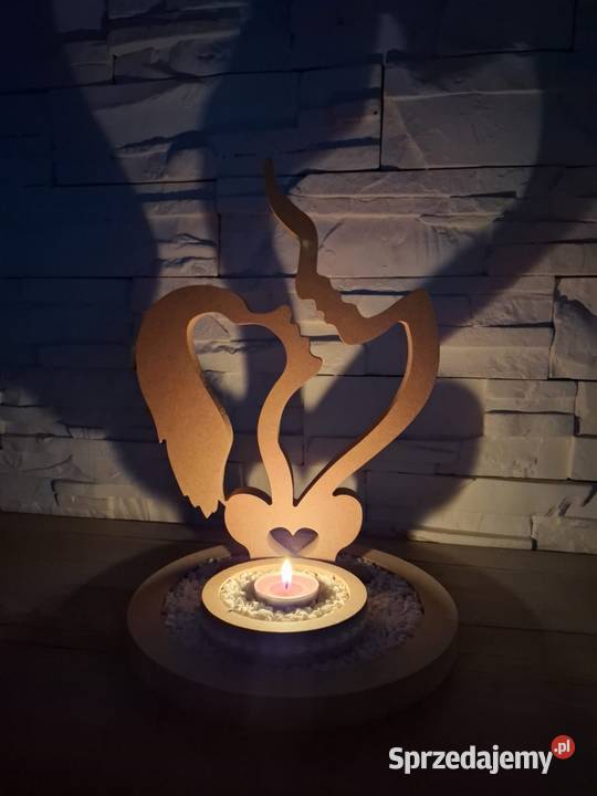 Świecznik dekoracja na walentynki Pyskowice sprzedam