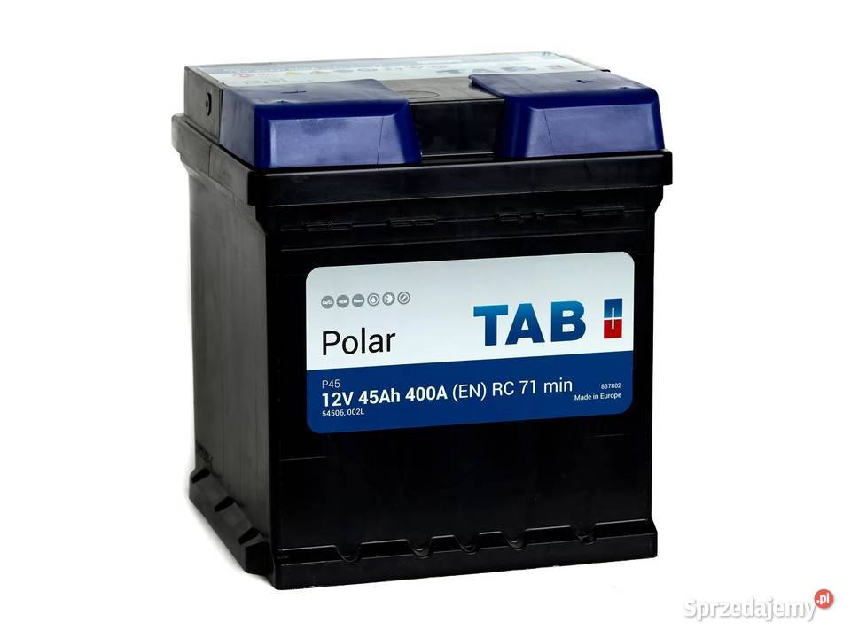 Akumulator TAB POLAR 45Ah 400A EN kostka osobowe Jedlińsk