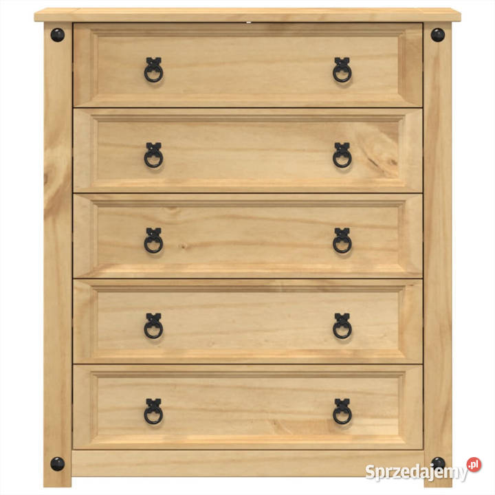 Komoda Corona 80x40x89 lite drewno sosnowe mazowieckie Warszawa