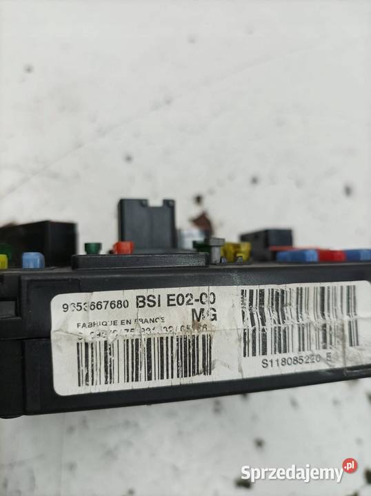 SKRZYNKA BSI 9653667680 E0200 Peugeot 206 I Skrzynki bezpieczników świętokrzyskie sprzedam