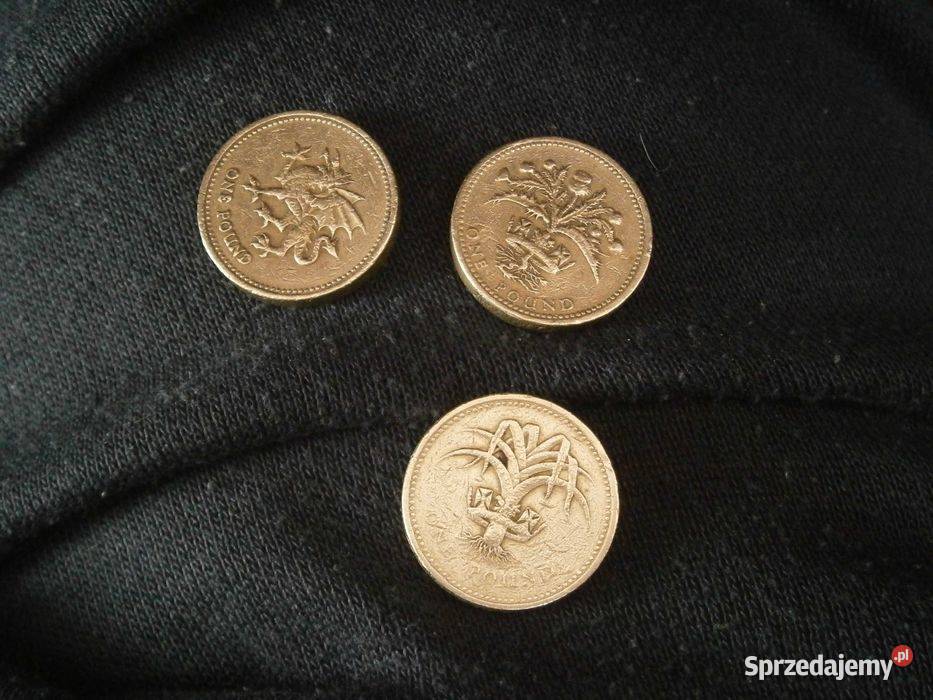 Monety Elizabeth One Pound Funt Brytyjski Białystok