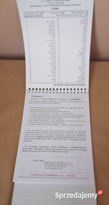 Kalendarz Biurowy na 2024 Merkury Łódź