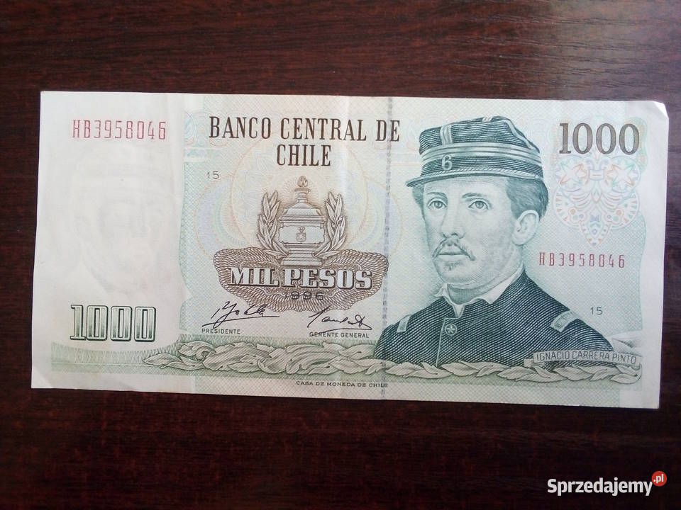 Banknot 1000 pesos Chile Pozostałe mazowieckie Płońsk