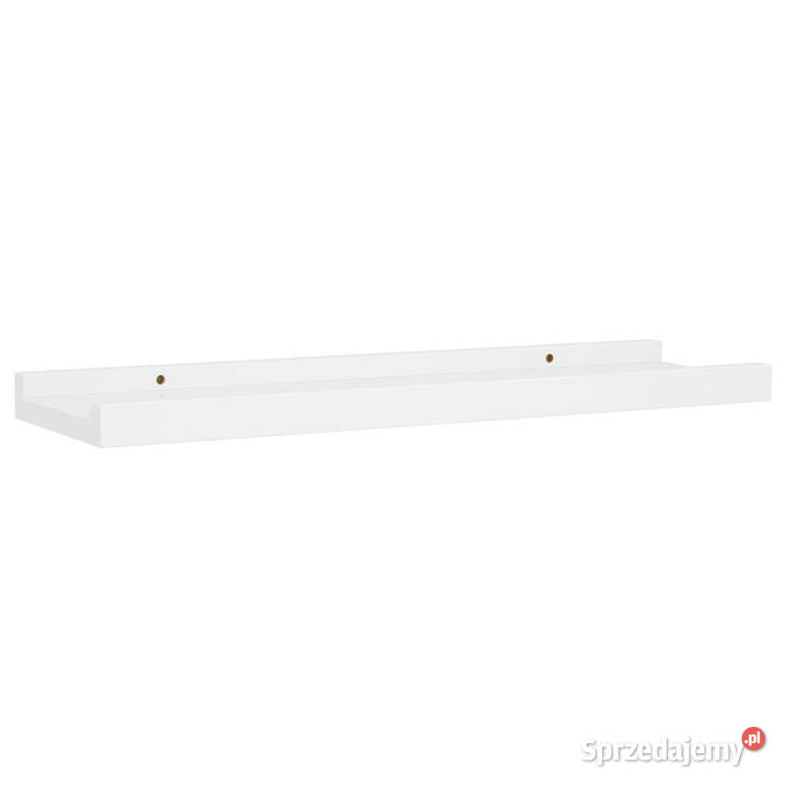 Półki ścienne na zdjęcia 2 białe 40x9x3 MDF Warszawa