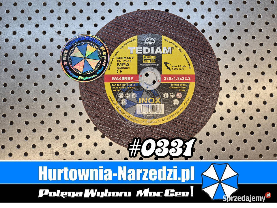 50 sztuk Tarcza do cięcia metalu i stali inox Nowe