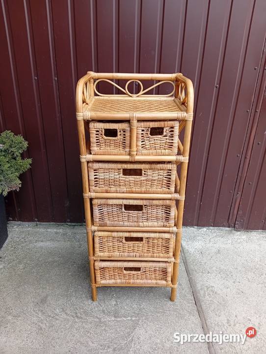 komoda rattanowa z szufladami 576