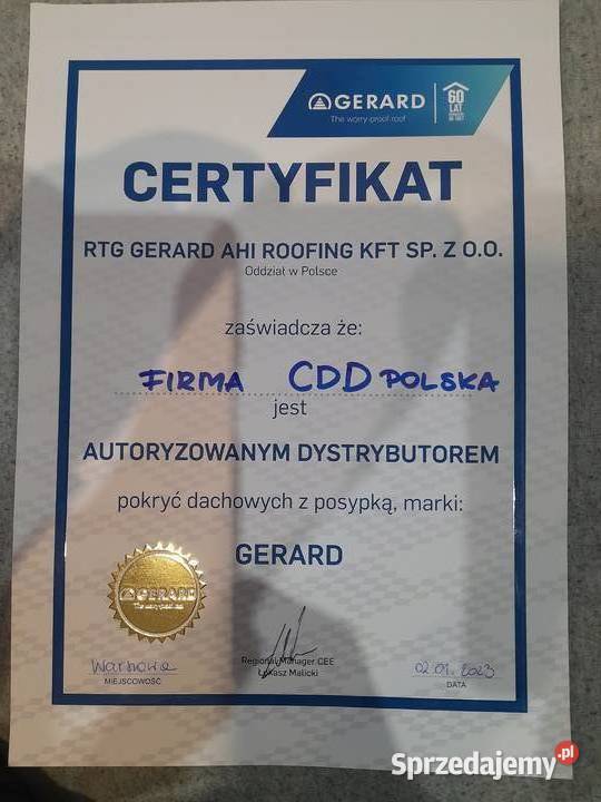 GERARD HERITAGE Gont Blacha z posypką podlaskie Hajnówka