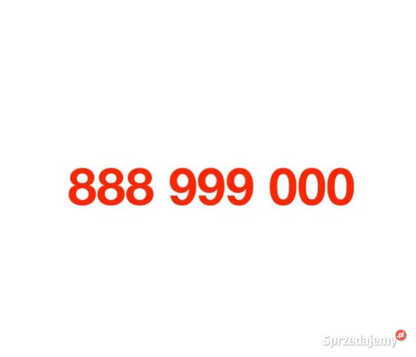 złoty numer 888999000 sprzedam