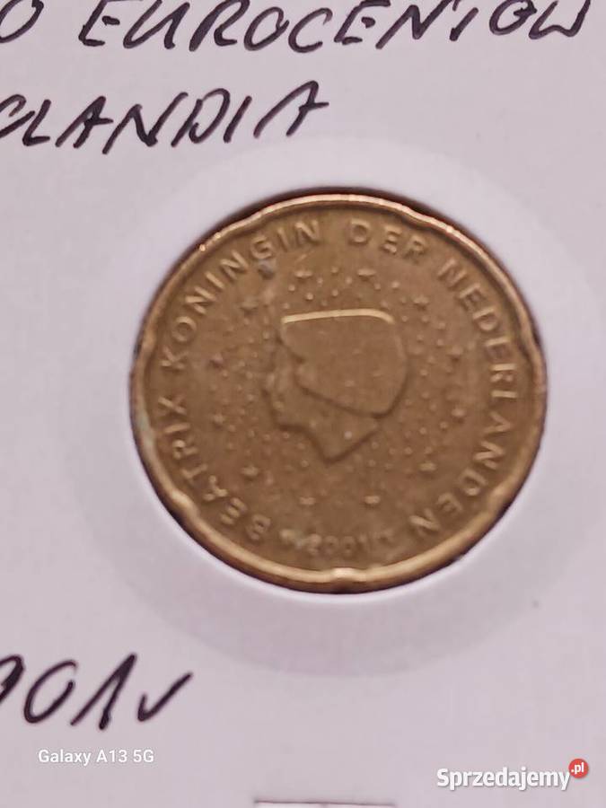 20 Eurocentów Holandia 2001 r Konin