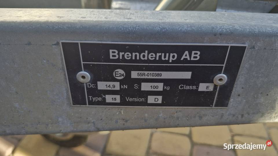 Przyczpa Brenderup Furgon Cargo Kontener Rampa Włocławek