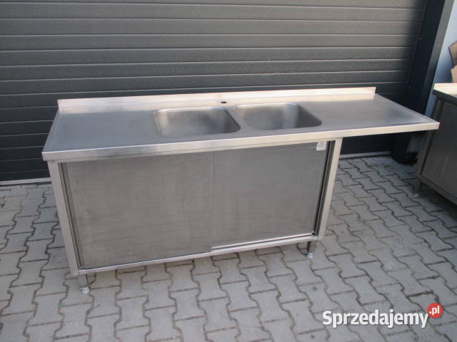 Zlew Gastronomiczny 2 Komorowy Drzwi Suwane Ostrów Wielkopolski