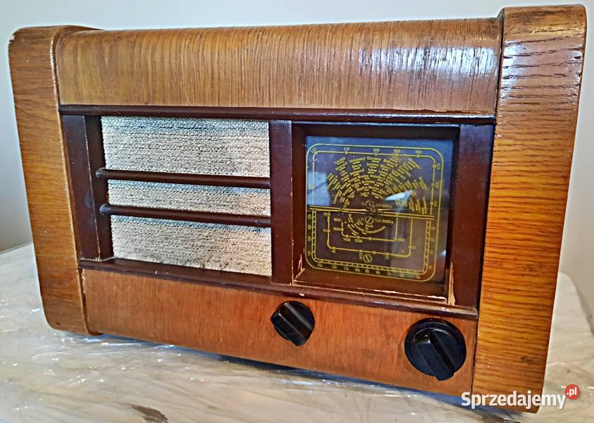Radio zabytkowe Pionier U drewniana obudowa Ostrów Wielkopolski