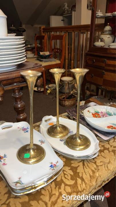 Mosiężny świecznik Pozostałe pomorskie Gdańsk