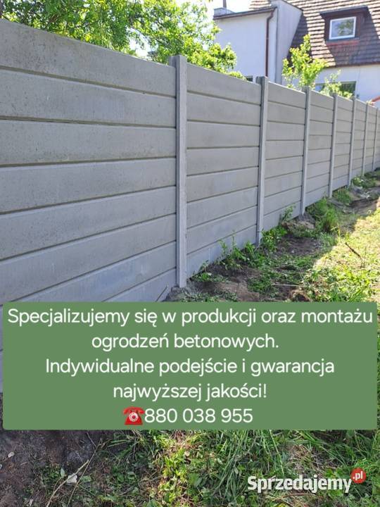 Ogrodzenia betonowe Wrocław sprzedam