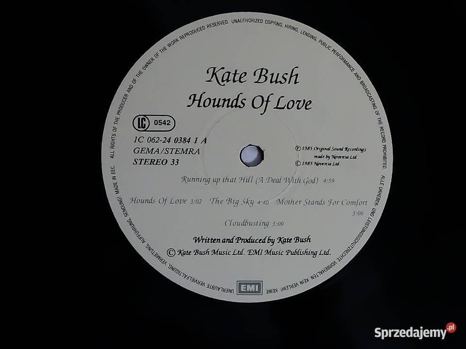 Kate Bush Hounds Of Love Format Vinyl LP Album Biłgoraj