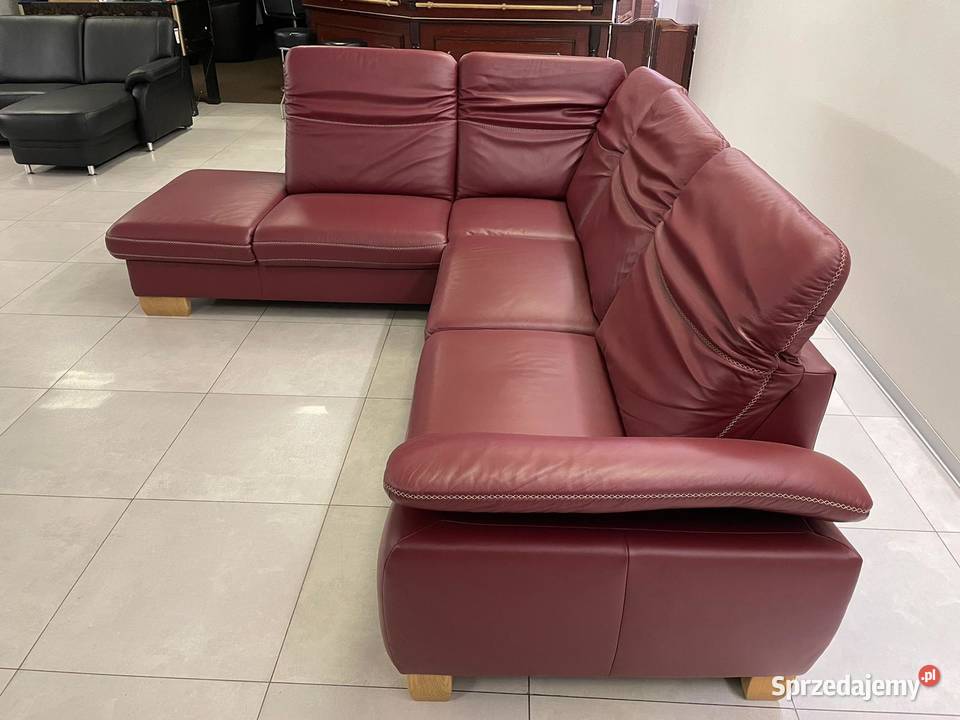 DUŻY NIEMIECKI NAROŻNIK SKÓRA NATURALNA 280240 śląskie Kalety