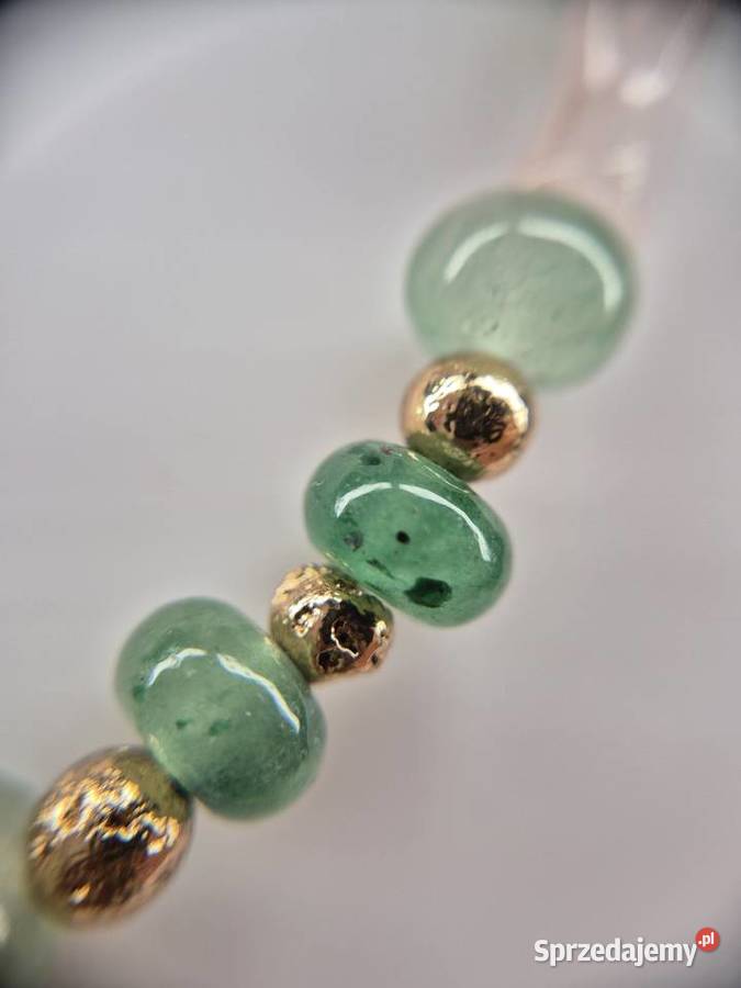 Naszyjnik agat mszysty zielony leśny vibe śląskie Rybnik